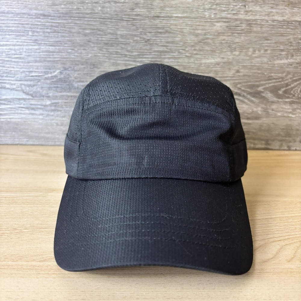 Aerie Offline Hat Cap Strap Back Womens Black Athletic Running Lightweight
